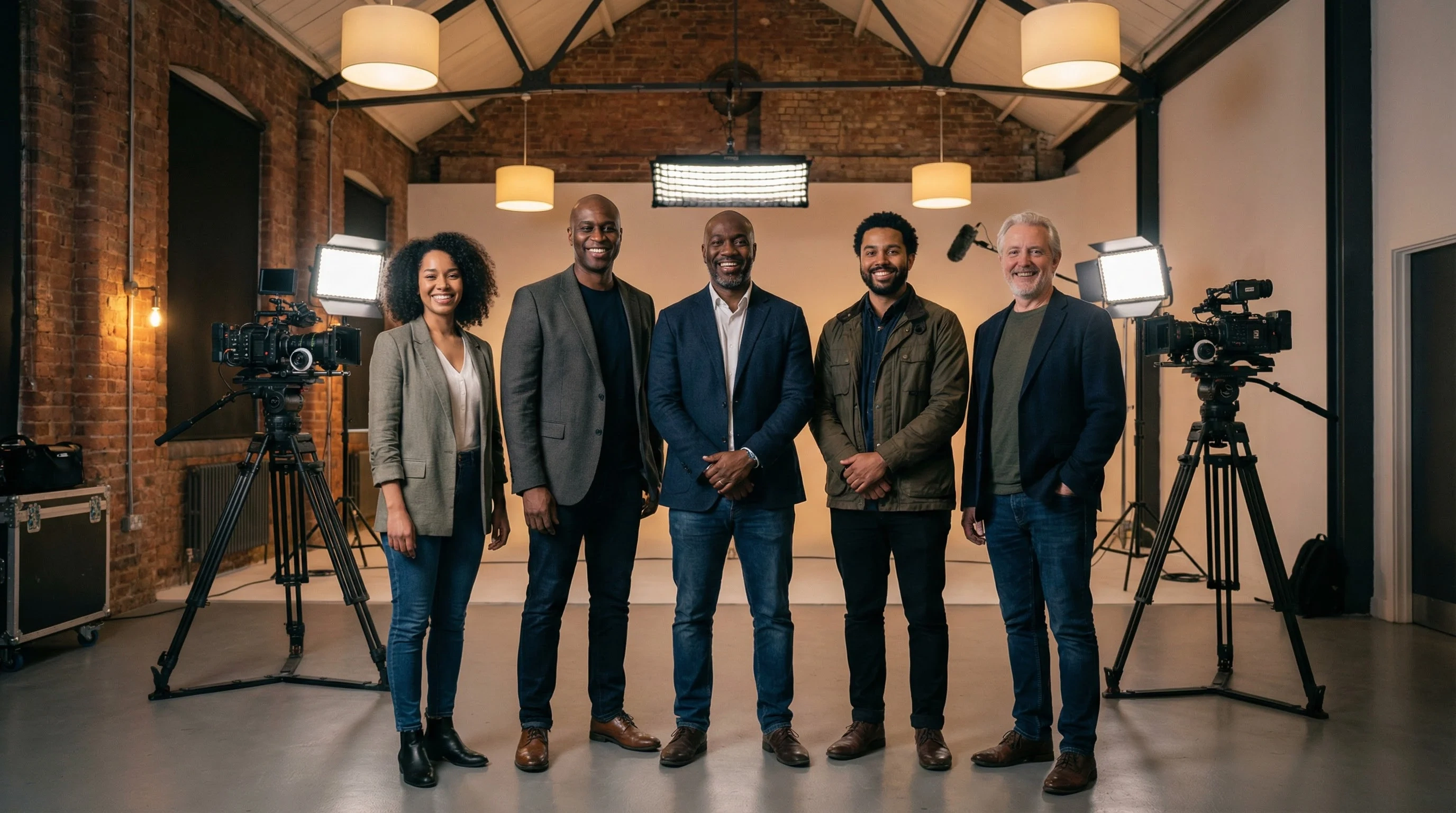 麻豆专业电影团队合影